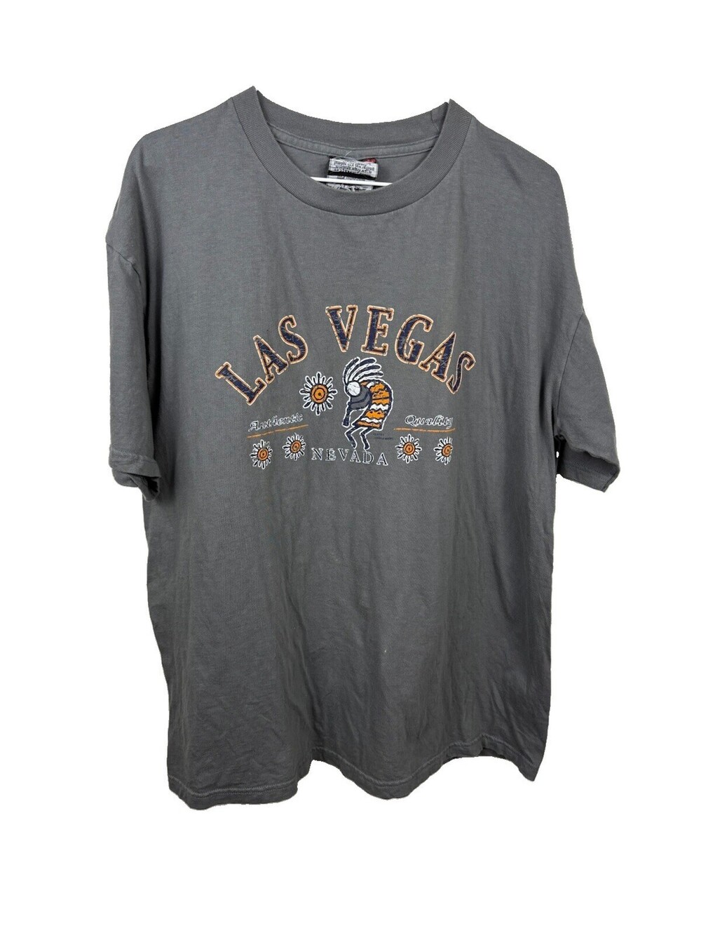 Vintage Las Vegas Nevada Kokopelli T-Shirt XL Gray Southwest Graphic Tee